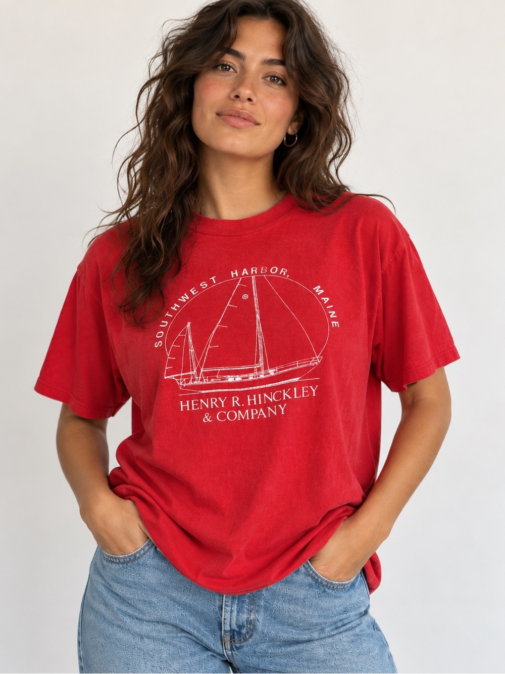Vintage 90s Maine Sailboat Tee XL – Coastal Fisherman New England